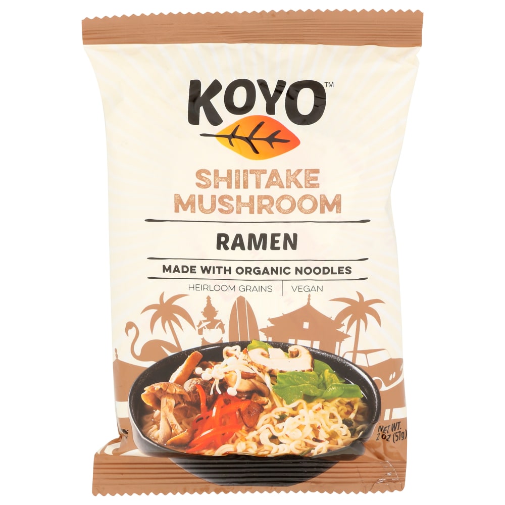 Koyo Ramen, Shiitake Mushroom, 2 Oz, Total Qty 12 MPN:00205