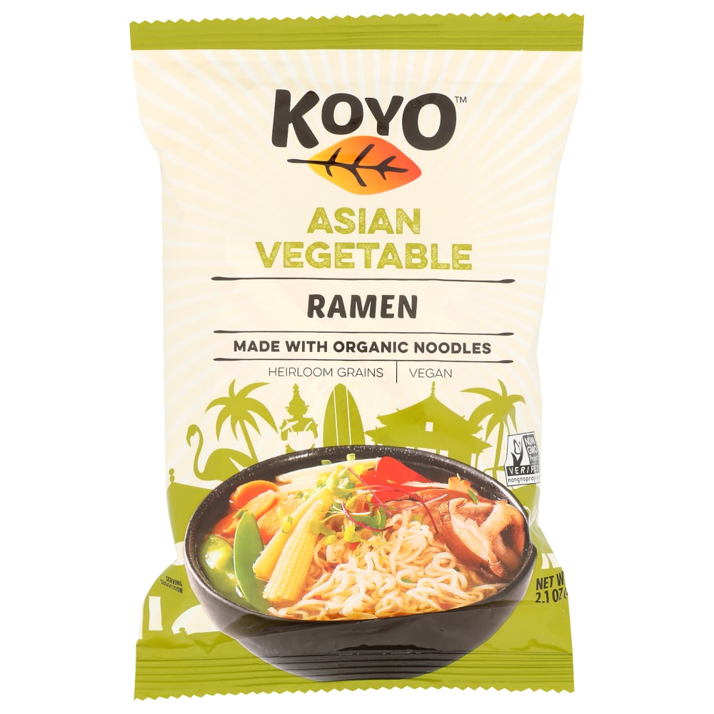 Koyo Ramen, Asian Vegetable, 2.1 Oz, Total Qty 12 MPN:211