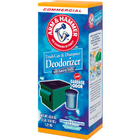 Arm & Hammer™ Trash Can & Dumpster Deodorizer Odor-Fighting Fragrance 42.6 oz. Box 9/Case 33200-84116