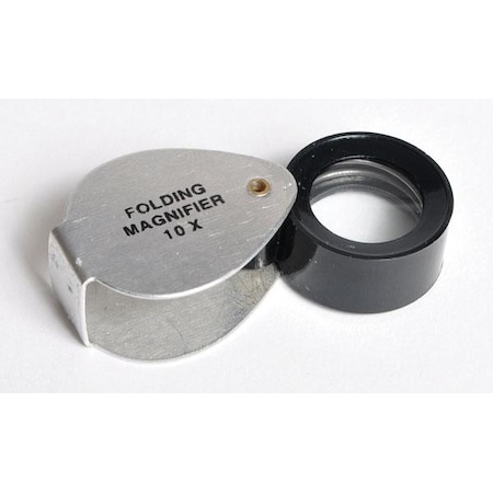 Folding Magnifier In Aluminum Case, 10X MPN:MPF010
