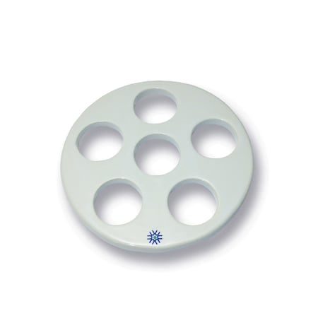 Porcelain Desiccator Plate, Large Holes, MPN:JDP140