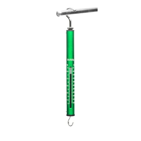 Aluminum Spring Scale, 500G / 5N, Green, MPN:SB0500-A