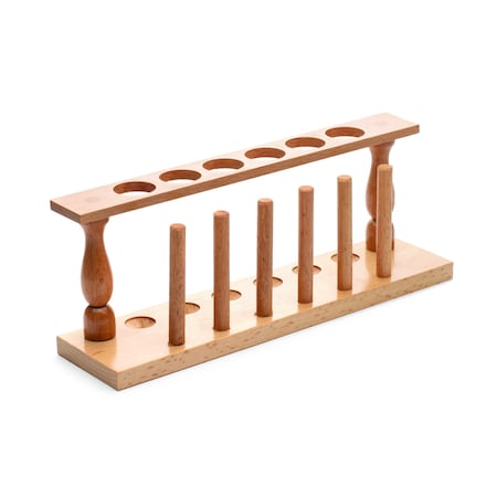 Wooden Test Tube Rack, 6-Tube MPN:TTHW01