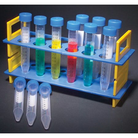 Test Tube Rack Set W/ 15Ml Plastic Tubes MPN:TTRSET-P