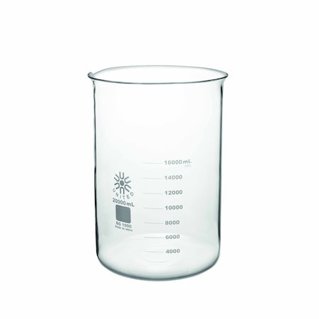 Beakers, Low Form, Borosilicate Glass, 20000ml MPN:BG1000-20000