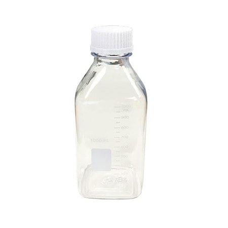Media / Storage Bottle, Square, Pe, PK 12 MPN:BMPE1000