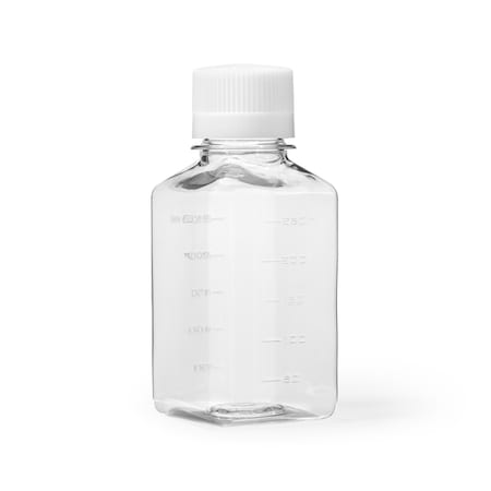 Media / Storage Bottle, Square, Pe, PK 12 MPN:BMPE250