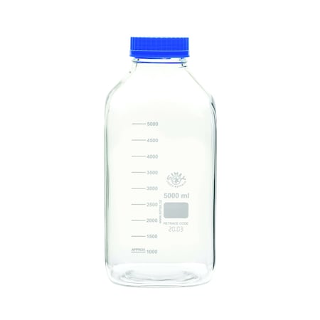 Media/Storage Bottles, Wide Mouth, Squar MPN:BSWM5000