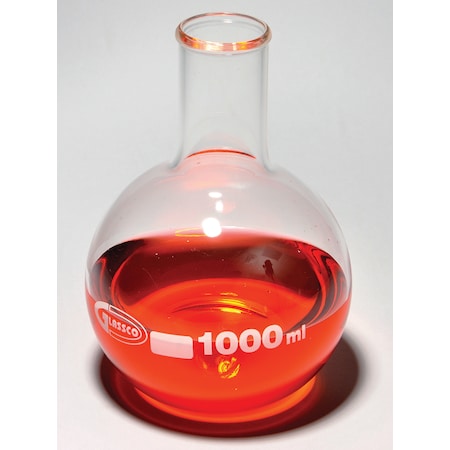 Boiling Flask, Flat Bottom, Borosil, PK 6 MPN:FG4060-100