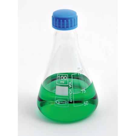 Erlenmeyer Flask, W/Screw Cap, Boro, PK 6 MPN:FG5021-500