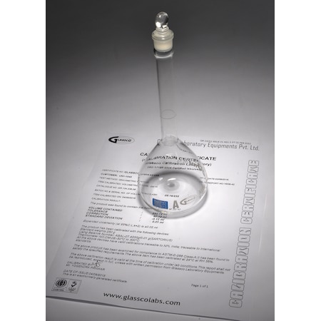 Volumetric Flasks, Class A, W/Glass Stop MPN:FG5639-20QR