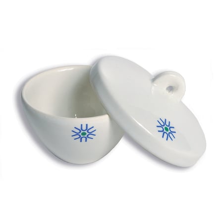 Porcelain Crucible, Wide Form, With, PK 6 MPN:JCL010