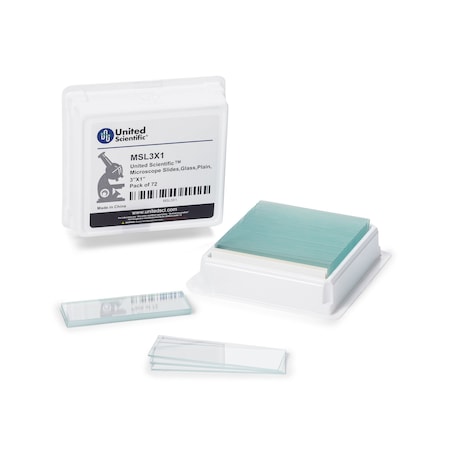 Microscope Slides, Glass, Plain, 3