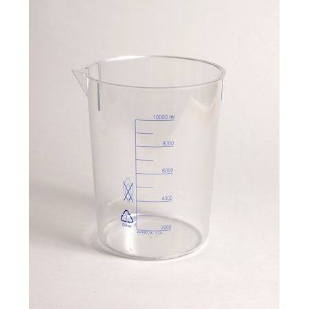 Beakers, Printed Graduations, Polym, PK 4, 1000 mL / 4 PK MPN:P50705