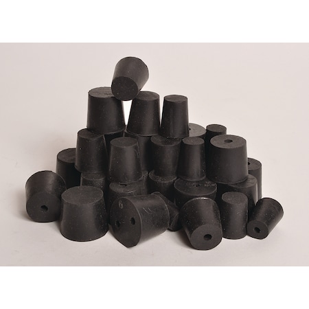 Rubber Stoppers, 2-Hole, #00, PK 90 MPN:RST00-H2