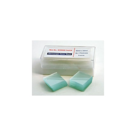 No. 1 Glass Coverslips, 22 x 22mm, 1 oz. MPN:SCSS22-1OZ