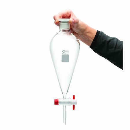Separatory Funnel, Glass, 500Ml, PK 2 MPN:SF149-500