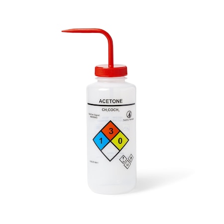 Wash Bottle, Plastic, Colorless, PK4 MPN:UN370071