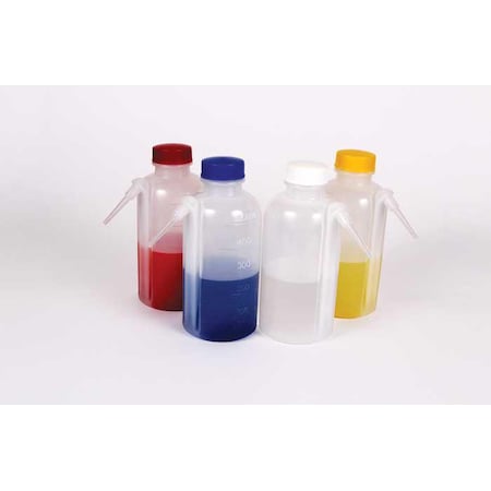 Wash Bottles, Unitary, Colored Caps, 500 MPN:WBSET4