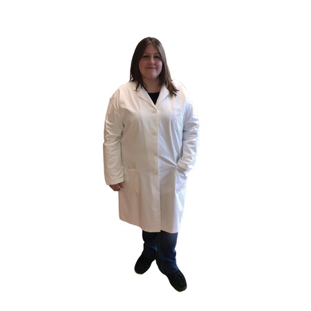 Womens Lab Coat, Extra Large, Size 16-18 MPN:LCLXL1