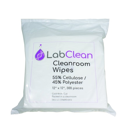 Cleanroom Wipes, 100 percent pol, PK10 MPN:CPWIPE12X12