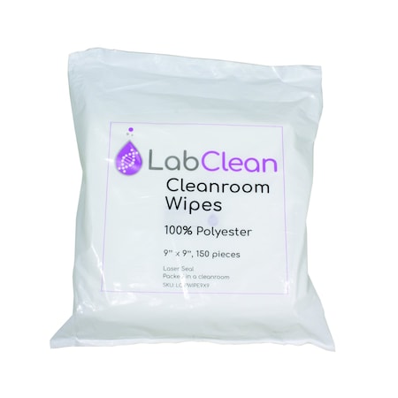 Cleanroom Wipes, 55 percent cell, PK10 MPN:PWIPE9X9