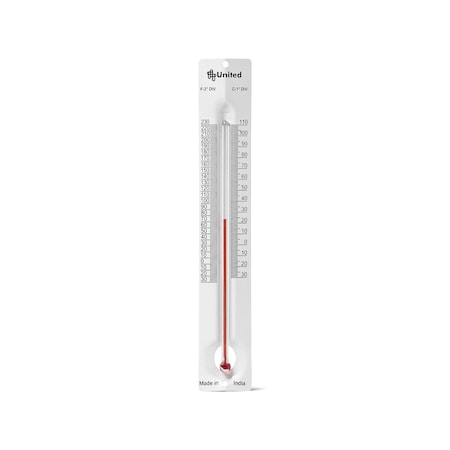 Metal Back Student Thermometer, -20 To 2 MPN:THMCF1