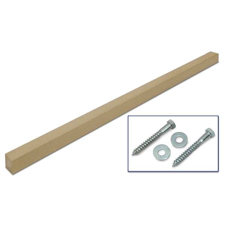 Sign Post, Square, Polyethylene Brown, 10 ft. L, 3-1/2