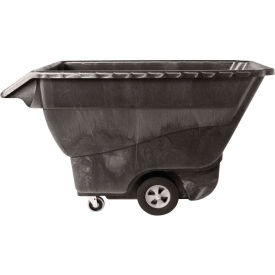 Rubbermaid® Standard Duty Structural Foam Tilt Truck 1 Cu. Yd. Cap. 1250 lb. Capacity Black FG9T1500BLA