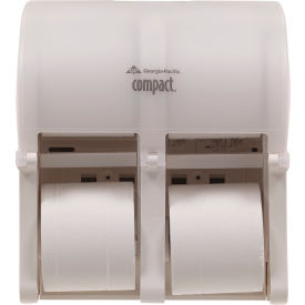 Georgia-Pacific® Professional Compact Quad Vertical 4-Roll Coreless Tissue Dispenser White 56747A