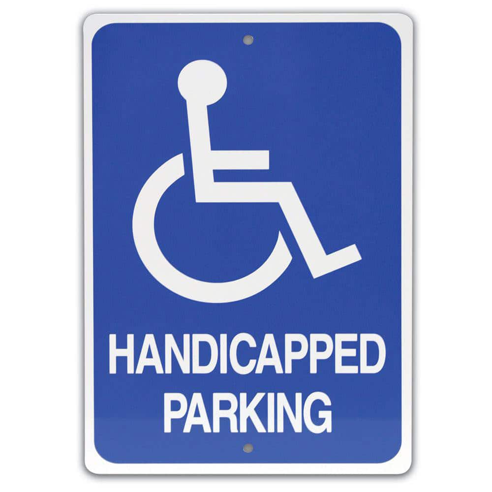 Safety Signs, Sign Type: Traffic Control , Legend: Handicapped Parking , Message/Graphic: Message & Graphic , Graphic Type: Handicap Symbol  MPN:UVPHDCPPK-WHITE