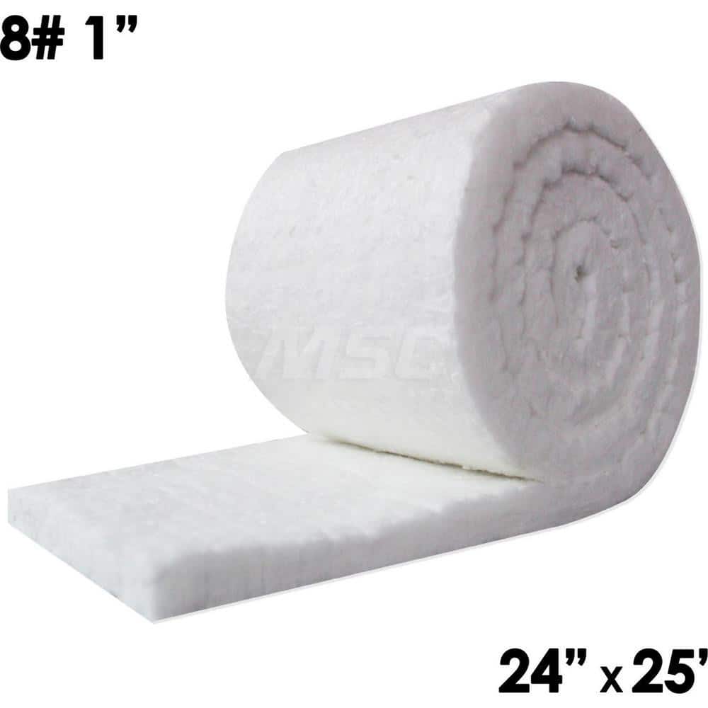Blanket Insulation, Material: Ceramic, Fiber , Density (Lb./Cu. Ft.): 8 , Shape: Roll, Roll , Thickness: 1 (Inch), Length (Inch): 300  MPN:CF8-1-24X25