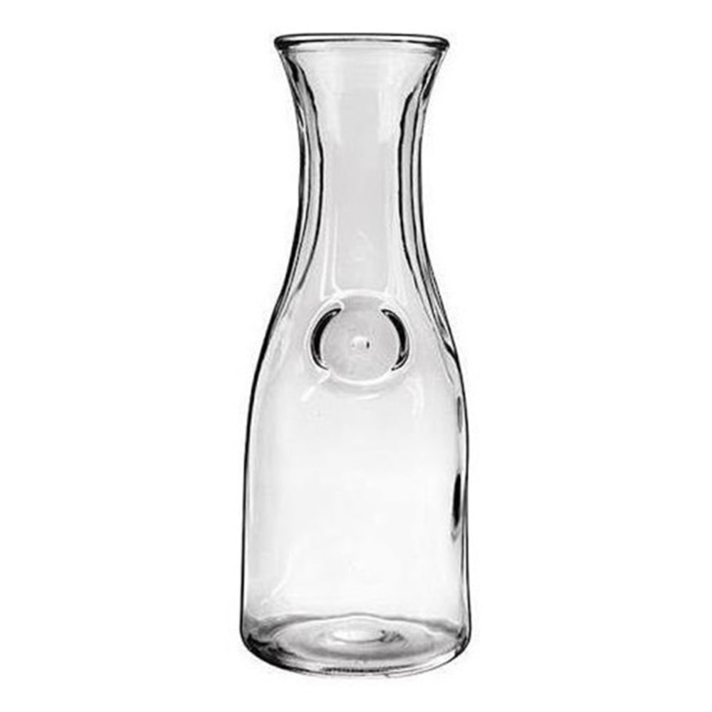 Anchor Hocking Glass Carafes, 34 Oz, Clear, Set Of 12 Carafes MPN:379037