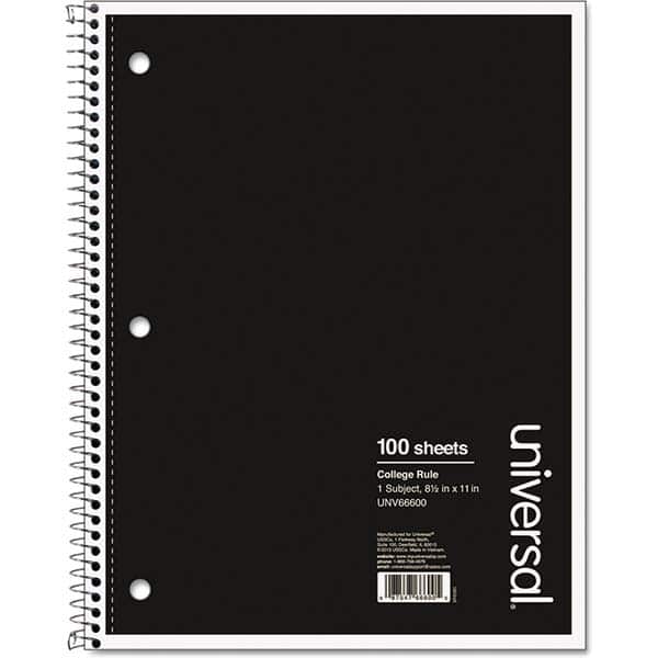 Notebook: 100 Sheets, College Ruled MPN:UNV66600