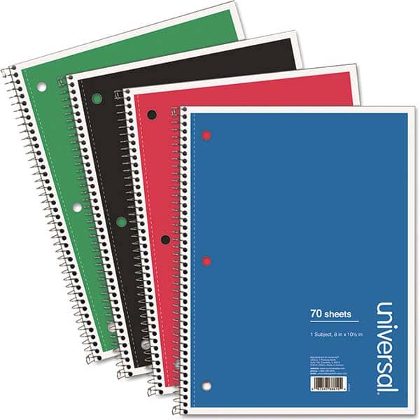 Notebook: 70 Sheets, College Ruled MPN:UNV66614 - Pkg Qty 4