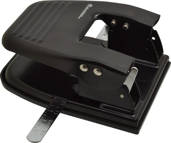 Paper Punches, Paper Punch Type: 25 Sheet 2-Hole Punch , Color: Black , Sheet Capacity: 25 , Hole Diameter: 0.2813in  MPN:UNV74222