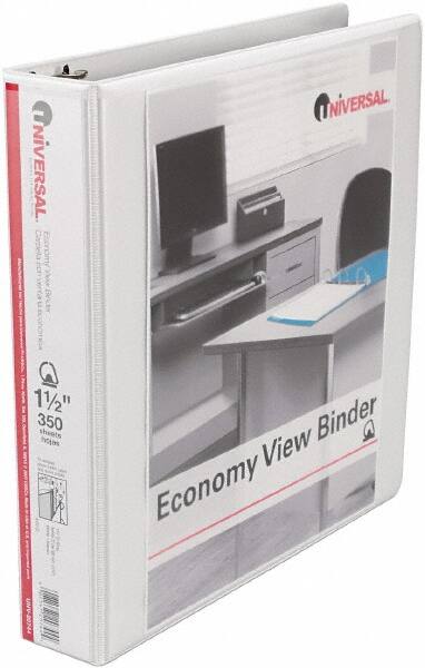 3 Ring View Binder: White MPN:UNV20744