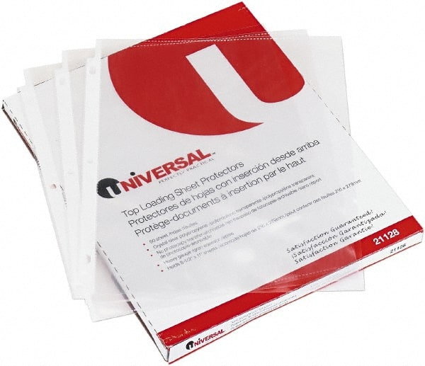 50 Pc Sheet Protector-Ring Binder: Clear MPN:UNV21128 - Pkg Qty 50