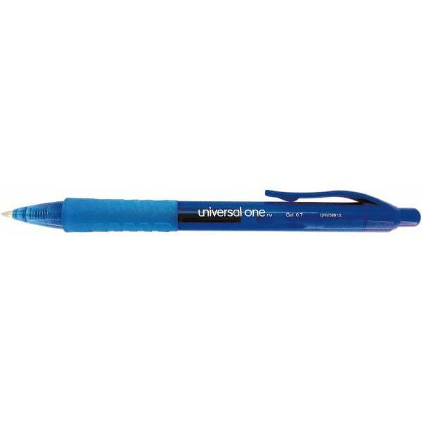 Gel Roller Ball Pen: Blue Ink MPN:UNV39913