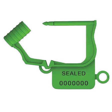Padlock Seals, Green, Plastic, PK50 MPN:UFLEX GREEN50