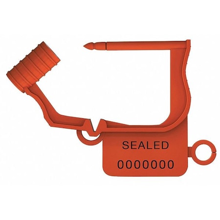 Padlock Seals, Orange, Plastic, PK50 MPN:UFLEX ORANGE50