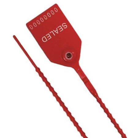 Pull-Tight Seals, Red, Plastic, PK100 MPN:UPULL-HD 12 RED100