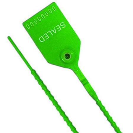 Pull-Tight Seals, Green, Plastic, PK100 MPN:UPULL-HD 18 GREEN100