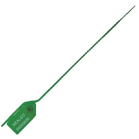 Pull-Tight Seals, Green, Plastic, PK100 MPN:UPULL-MD T/A GREEN100