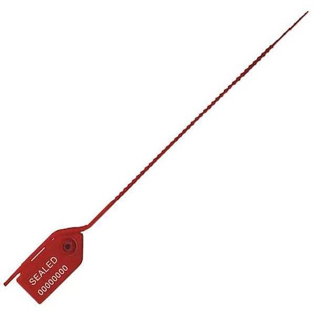 Pull-Tight Seals, Red, Plastic, PK100 MPN:UPULL-MD T/A RED100