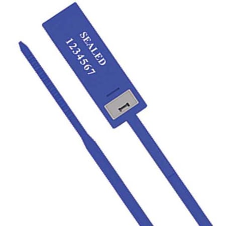Pull-Tight Seals, Blue, Plastic, PK100 MPN:USTRAP-412 S BLUE100