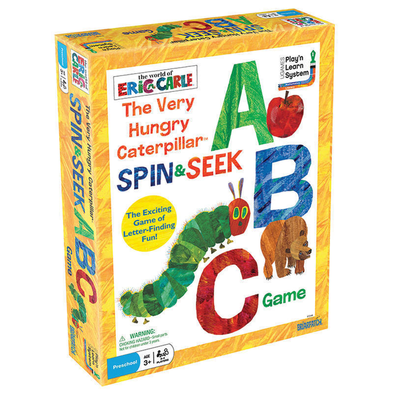 University Games Briarpatch The Very Hungry Caterpillar Spin & Seek ABC Game, Pre-K MPN:UG-01249