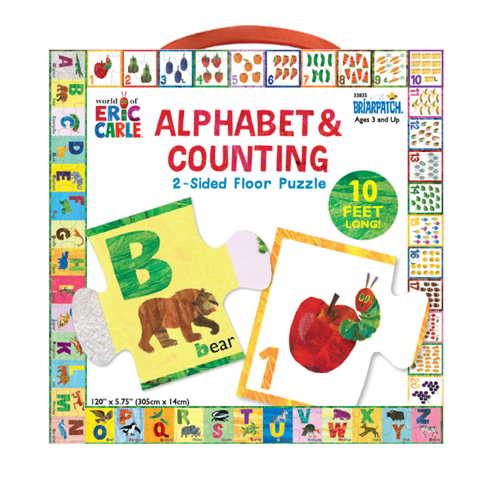 Briarpatch The World Of Eric Carle Alphabet & Counting 2-Sided Floor Puzzle MPN:UG-33835