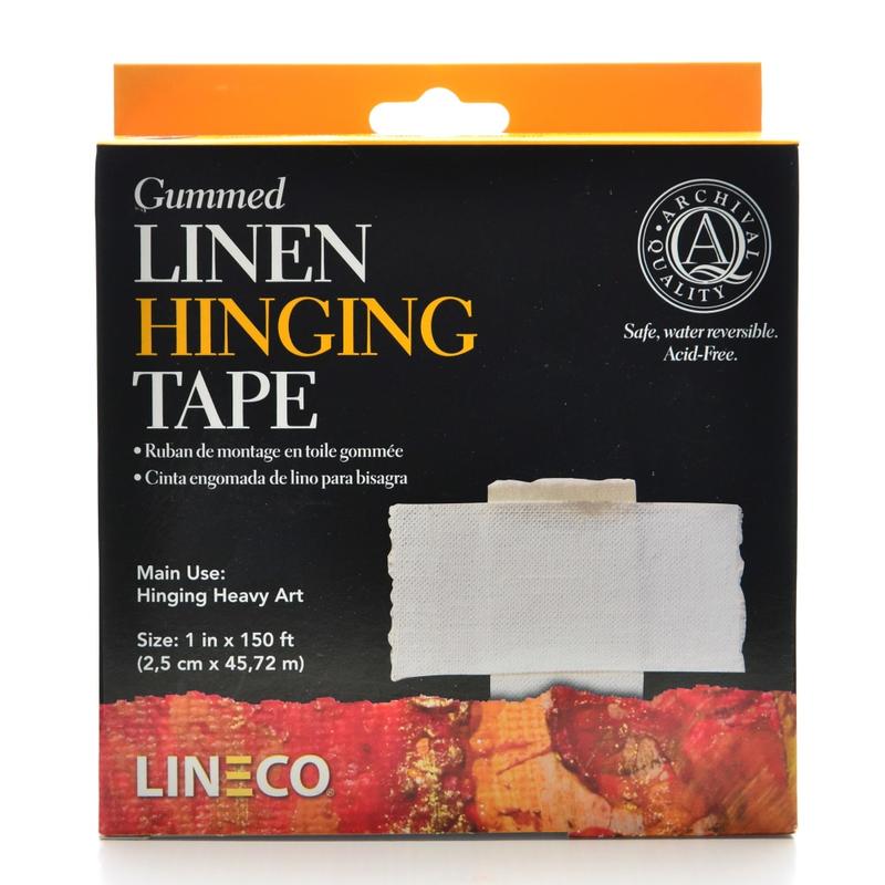 Lineco Gummed Linen Tape, 1in x 1, 800, White MPN:L533-1050