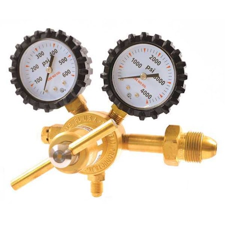 Specialty Gas Regulator, Nitrogen, Single Stage, CGA 580, 0.965